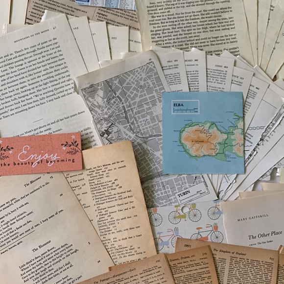 Over 50 vintage book pages for junk journals and paper crafts. Great variety! - Picture 7 of 16